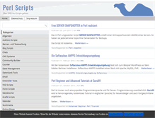 Tablet Screenshot of perlscripts.de